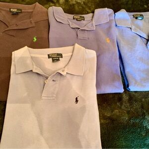 Ralph Lauren xl boys, Polo Lot in Lavender, Purple, Brown and Blue.$8 , 25 all!